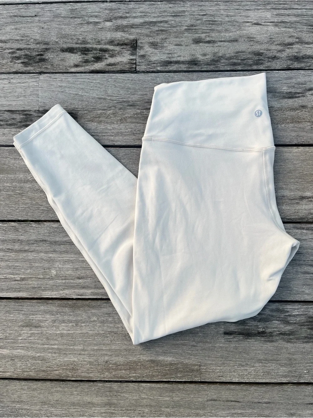 lululemon athletica Cream High-Rise Leggings